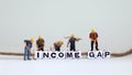 Business concept with miniature people. Royalty Free Stock Photo